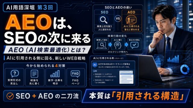AEOとは｜SEOの次に来るAI検索最適化の基本