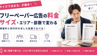 フリーペーパー広告の料金｜サイズ・エリア・部数で変わる価格の見方