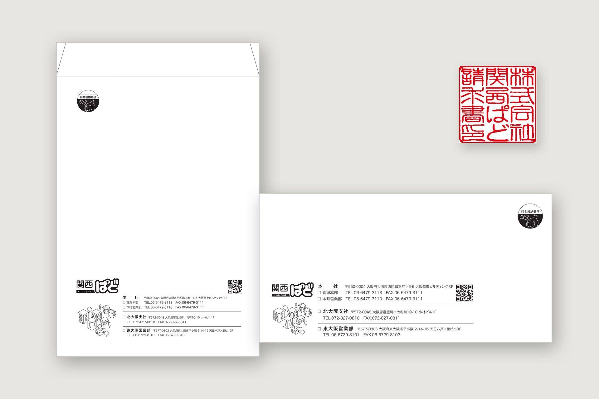 ロゴと、その展開(名刺・封筒・サインなど)